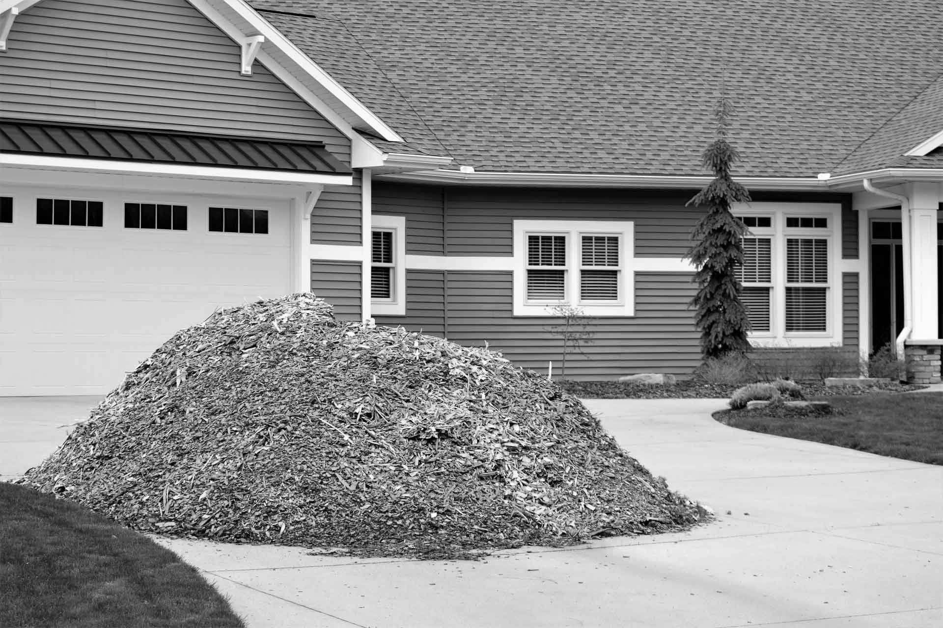 mulch for landscape delivered to home own in drive bw